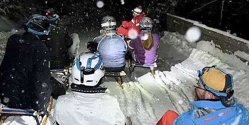 Slittata in notturna